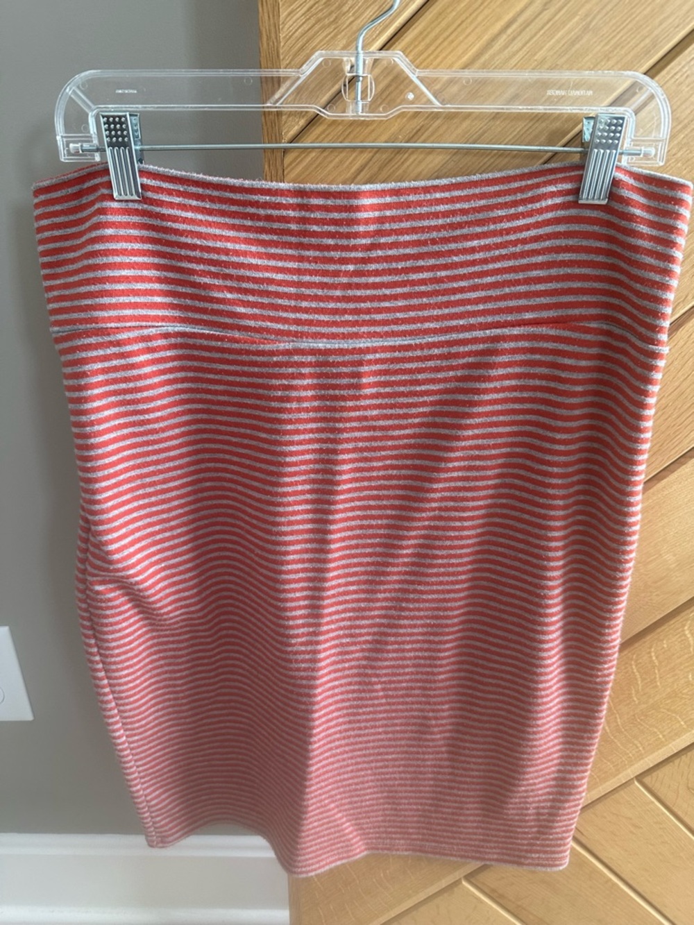 Striped orange/Grey Pencil Skirt - Women
